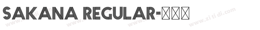 Sakana Regular字体转换